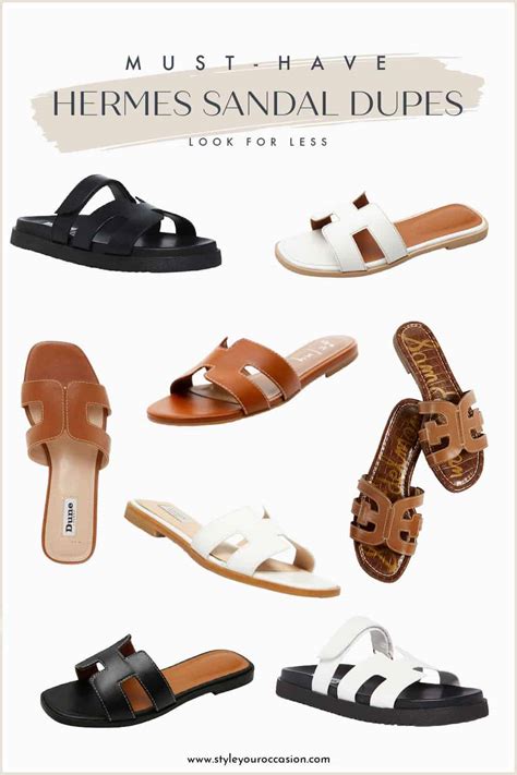 white hermes sandals replica|hermes dupe sandals primark.